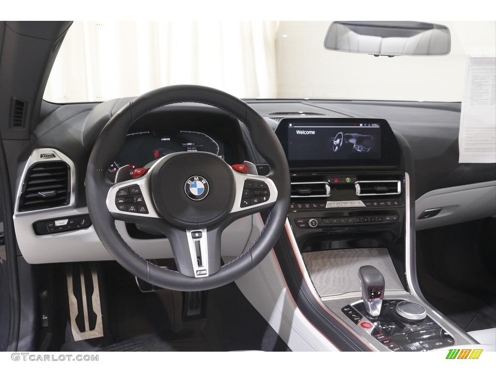 2020 BMW M8 Convertible Silverstone Dashboard Photo #144526624