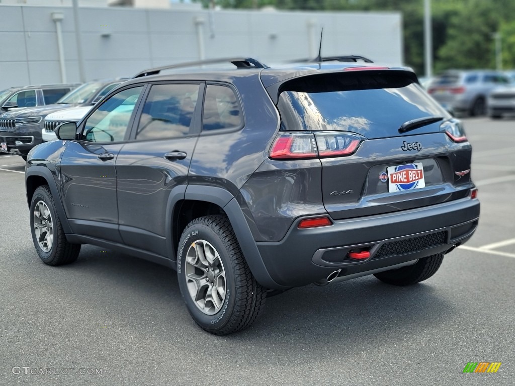 2022 Cherokee Trailhawk 4x4 - Granite Crystal Metallic / Black photo #4