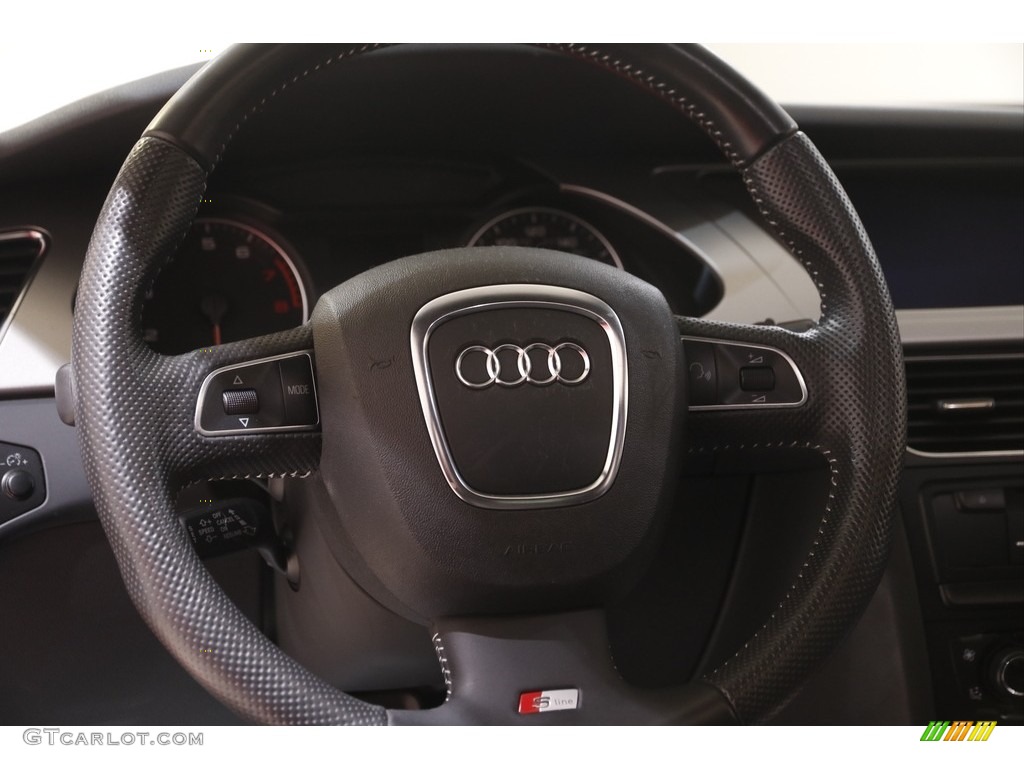 2011 Audi A4 2.0T quattro Sedan Black Steering Wheel Photo #144527539