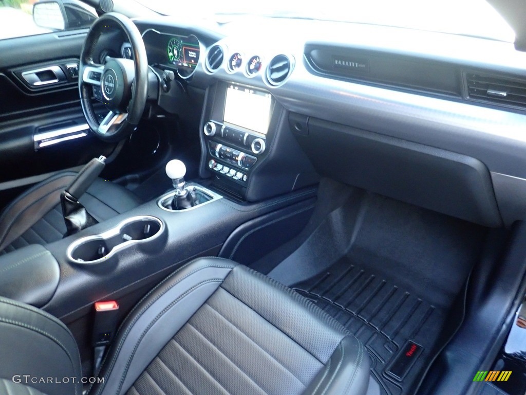 2019 Ford Mustang Bullitt Ebony Dashboard Photo #144527614