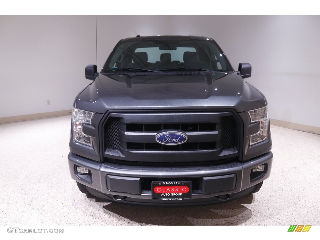 2016 F150 XL SuperCab 4x4 - Magnetic / Medium Earth Gray photo #2