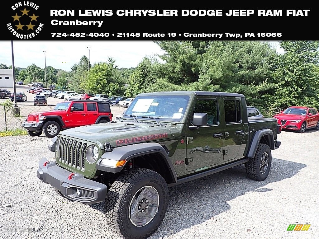 2022 Gladiator Rubicon 4x4 - Sarge Green / Black photo #1