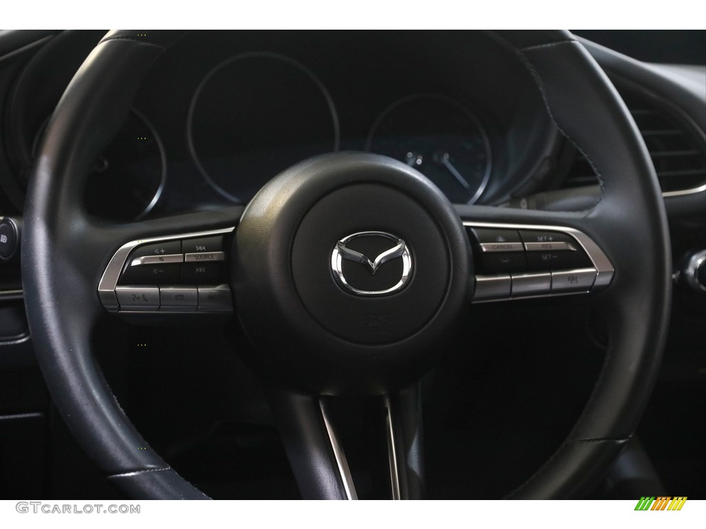 2019 Mazda MAZDA3 Select Sedan Black Steering Wheel Photo #144529153