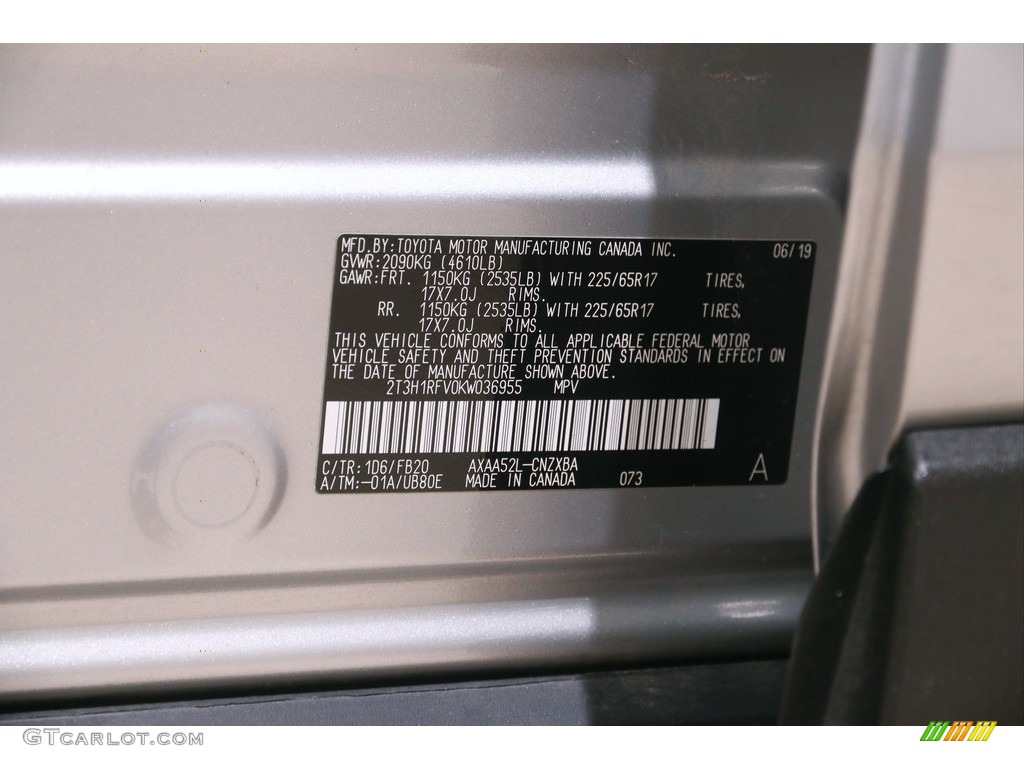 2019 RAV4 LE - Silver Sky Metallic / Black photo #19
