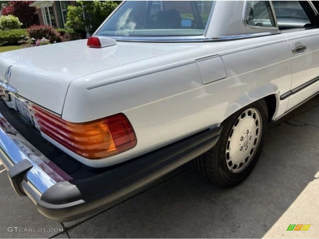 1986 SL Class 560 SL Roadster - Arctic White / Blue photo #9