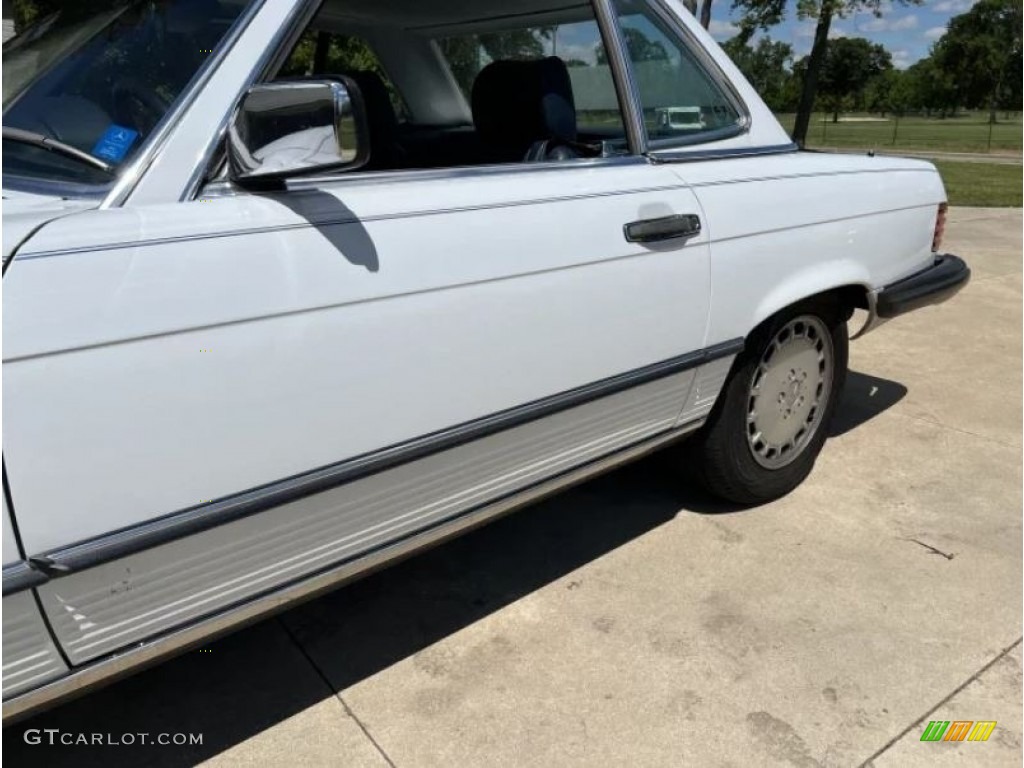 1986 SL Class 560 SL Roadster - Arctic White / Blue photo #11