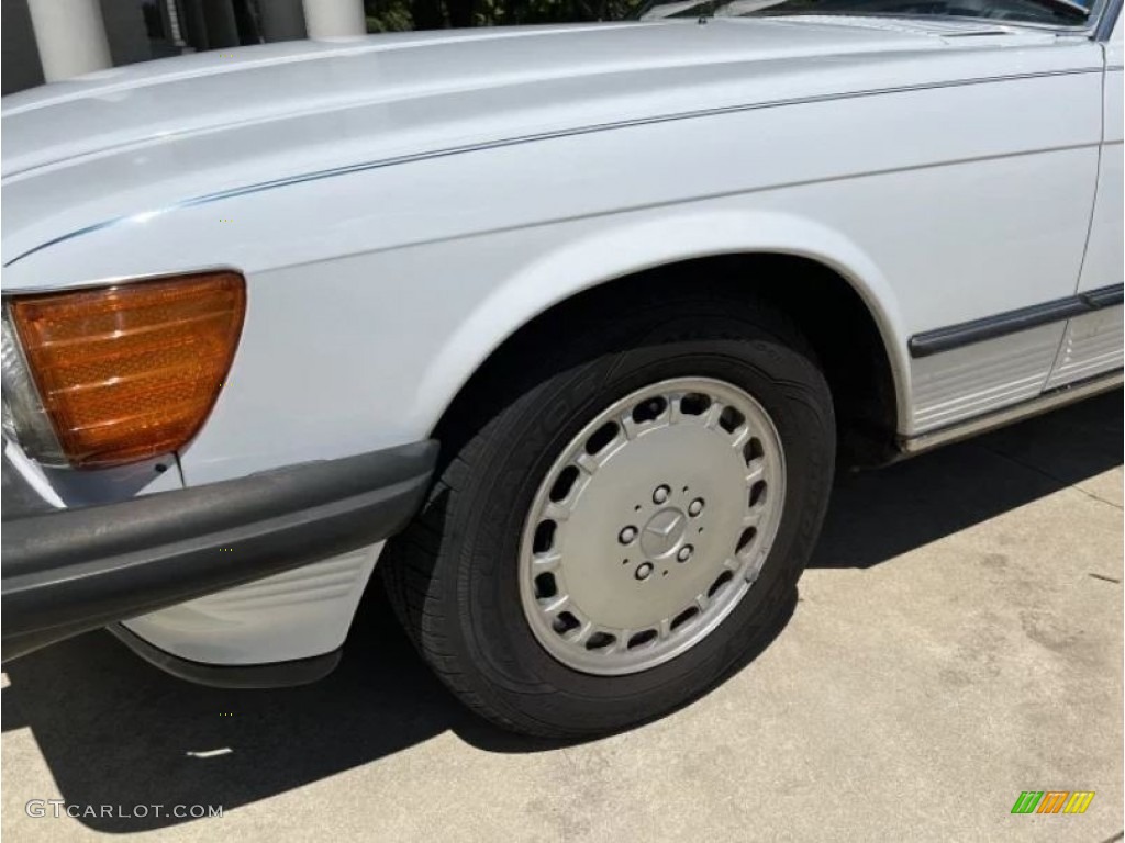 1986 SL Class 560 SL Roadster - Arctic White / Blue photo #12