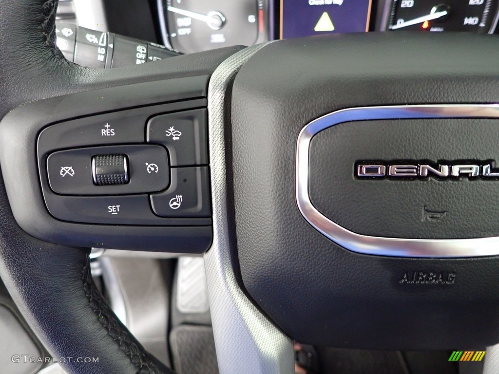 2021 GMC Yukon XL Denali 4WD Jet Black Steering Wheel Photo #144531583