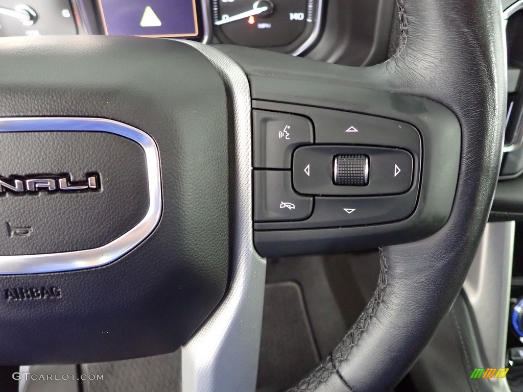 2021 GMC Yukon XL Denali 4WD Jet Black Steering Wheel Photo #144531610