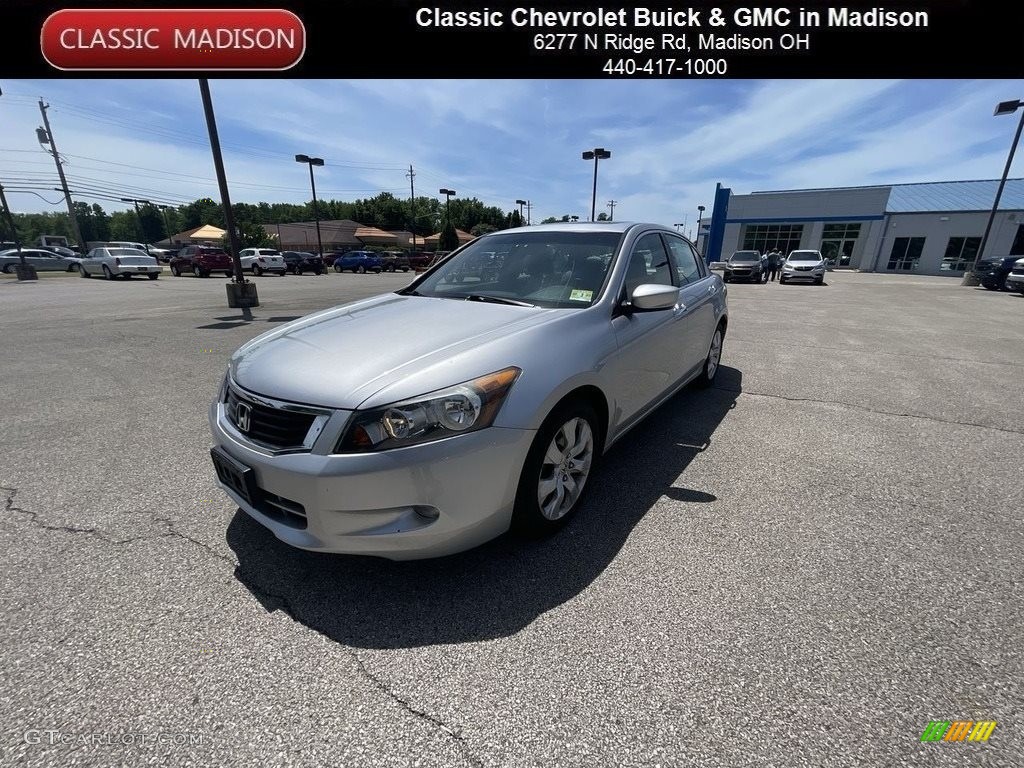 2010 Accord EX-L V6 Sedan - Alabaster Silver Metallic / Black photo #1