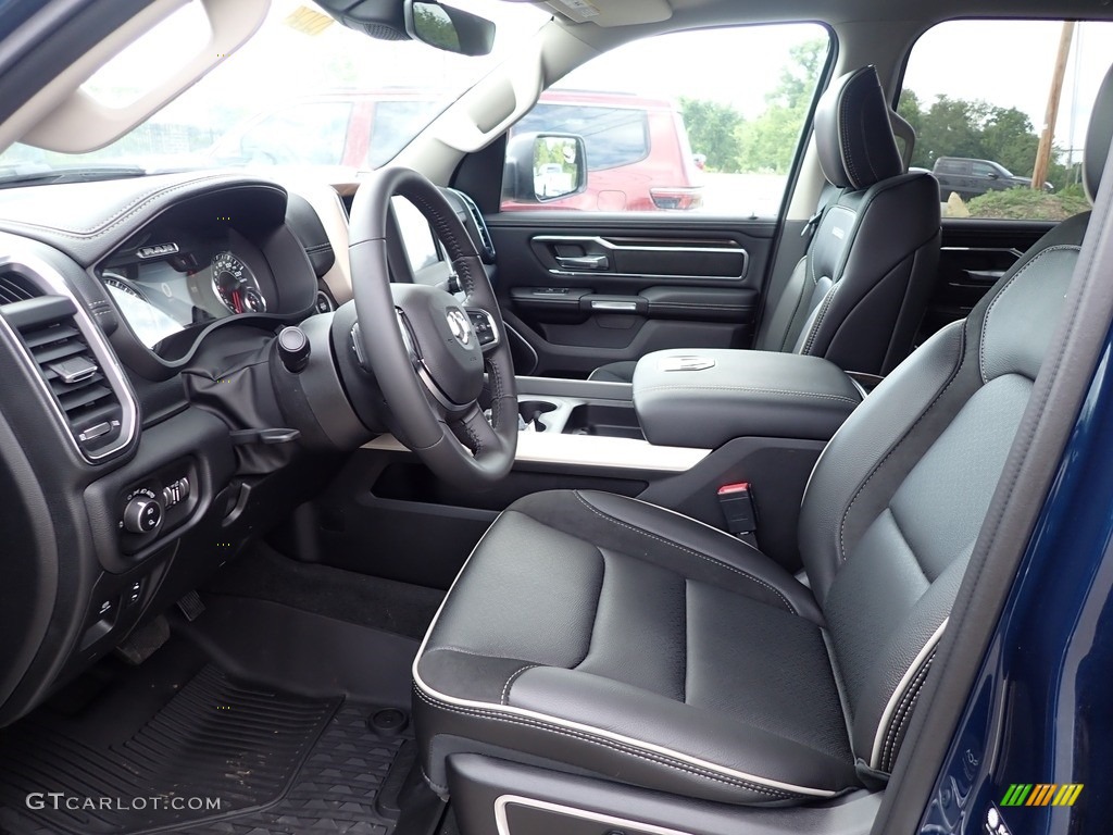 Black Interior 2022 Ram 1500 Laramie Crew Cab 4x4 Photo #144534295