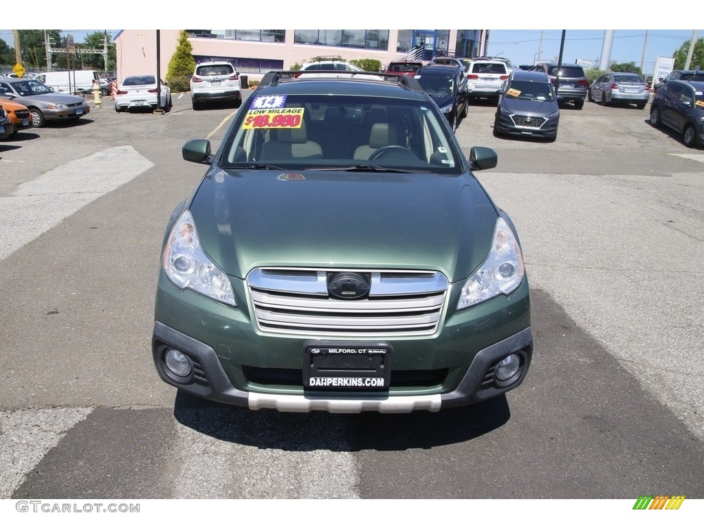 2014 Outback 2.5i Limited - Cypress Green Pearl / Ivory photo #2