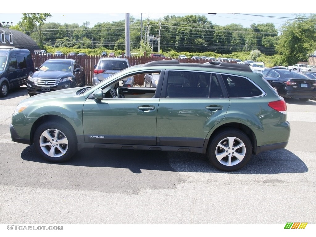 2014 Outback 2.5i Limited - Cypress Green Pearl / Ivory photo #8