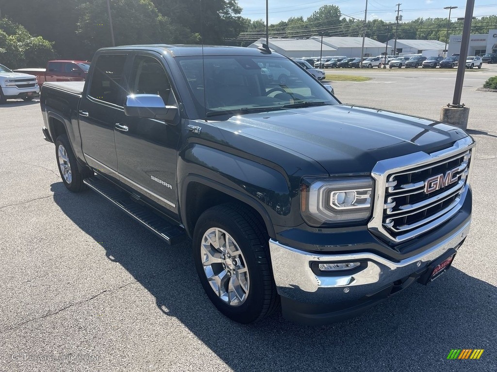 2018 Sierra 1500 SLT Crew Cab 4WD - Dark Slate Metallic / Dark Ash/Jet Black photo #4