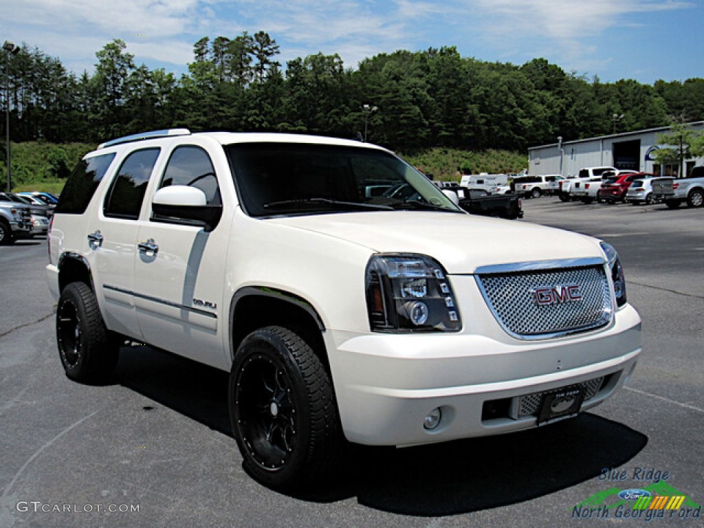 2011 Yukon Denali AWD - White Diamond Tintcoat / Cocoa/Light Cashmere photo #7