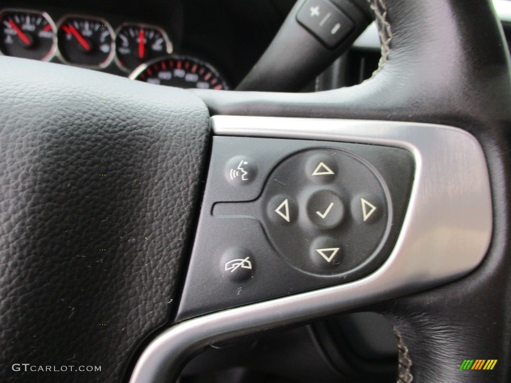 2014 GMC Sierra 1500 SLE Regular Cab Jet Black/Dark Ash Steering Wheel Photo #144536425