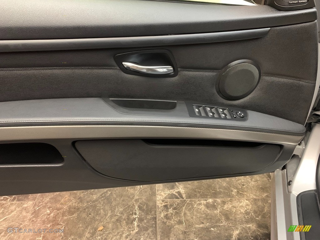 2013 BMW 3 Series 335is Convertible Black Door Panel Photo #144536539