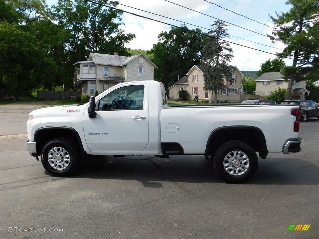 Summit White 2022 Chevrolet Silverado 3500HD LT Regular Cab 4x4 Exterior Photo #144537460