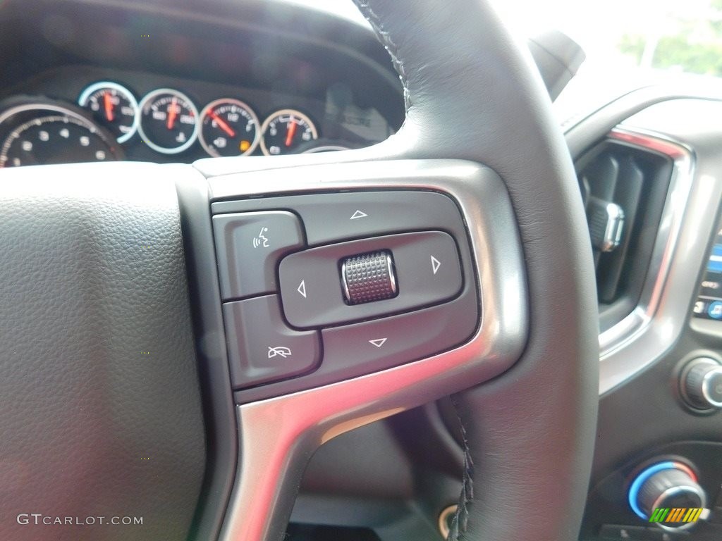 2022 Chevrolet Silverado 3500HD LT Regular Cab 4x4 Jet Black Steering Wheel Photo #144537625
