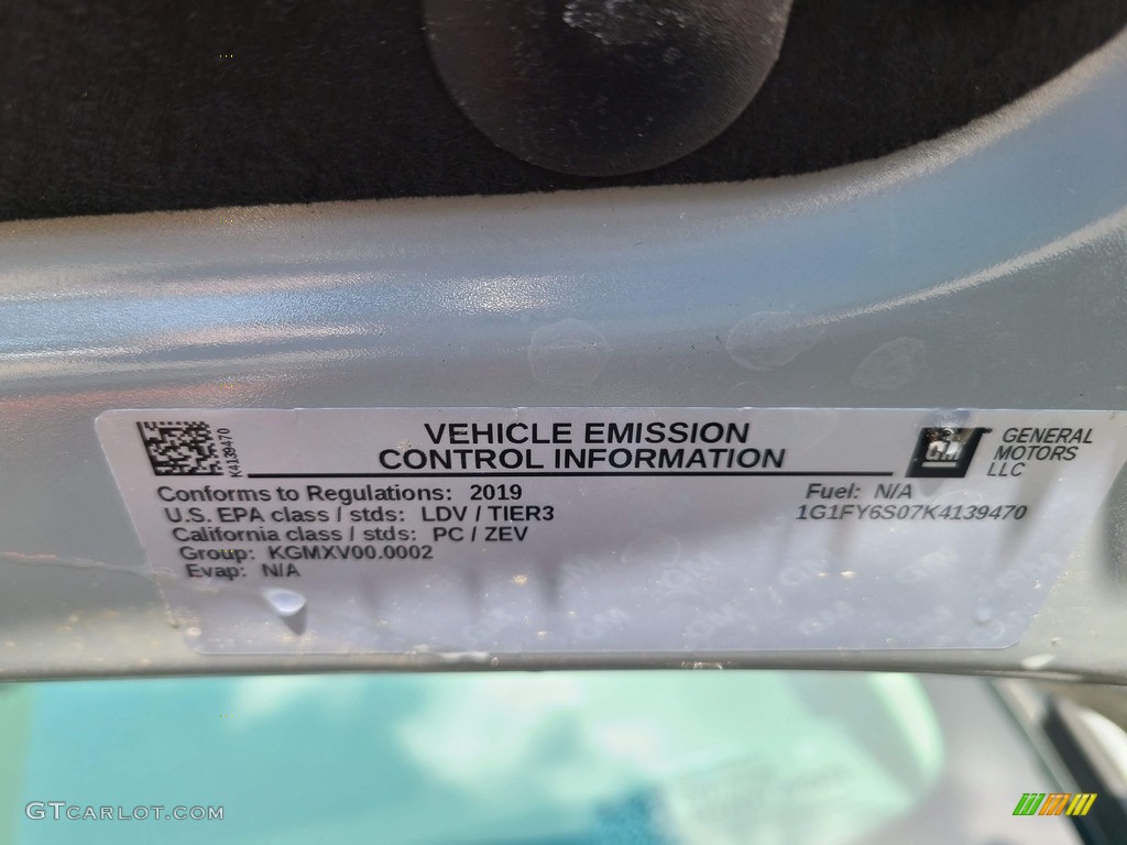 2019 Bolt EV LT - Slate Gray Metallic / Dark Galvanized/­Sky Cool Gray photo #52