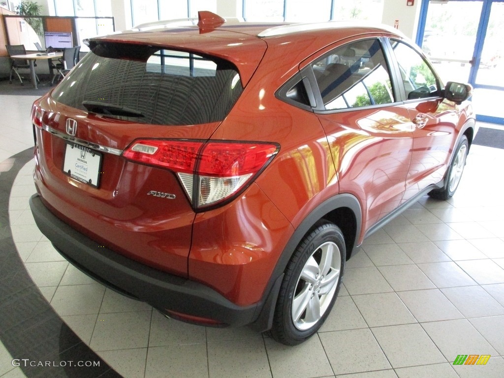 2020 HR-V EX AWD - Orangeburst Metallic / Black photo #7