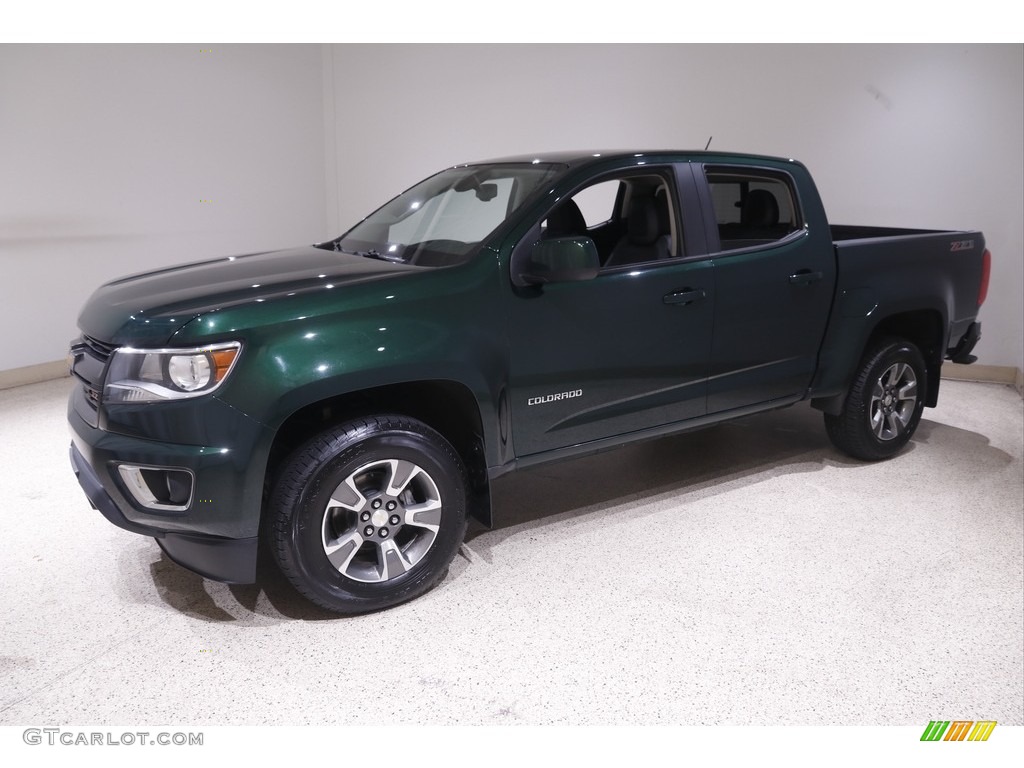 Rainforest Green Metallic 2016 Chevrolet Colorado Z71 Crew Cab 4x4 Exterior Photo #144538960