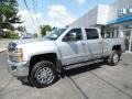 2019 Silver Ice Metallic Chevrolet Silverado 2500HD LTZ Crew Cab 4WD  photo #1