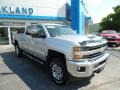 2019 Silver Ice Metallic Chevrolet Silverado 2500HD LTZ Crew Cab 4WD  photo #4