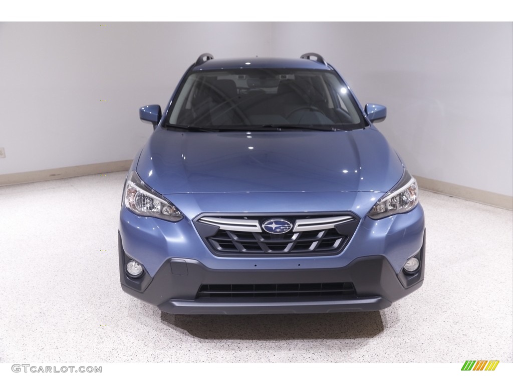 2021 Crosstrek Premium - Horizon Blue Pearl / Black photo #2