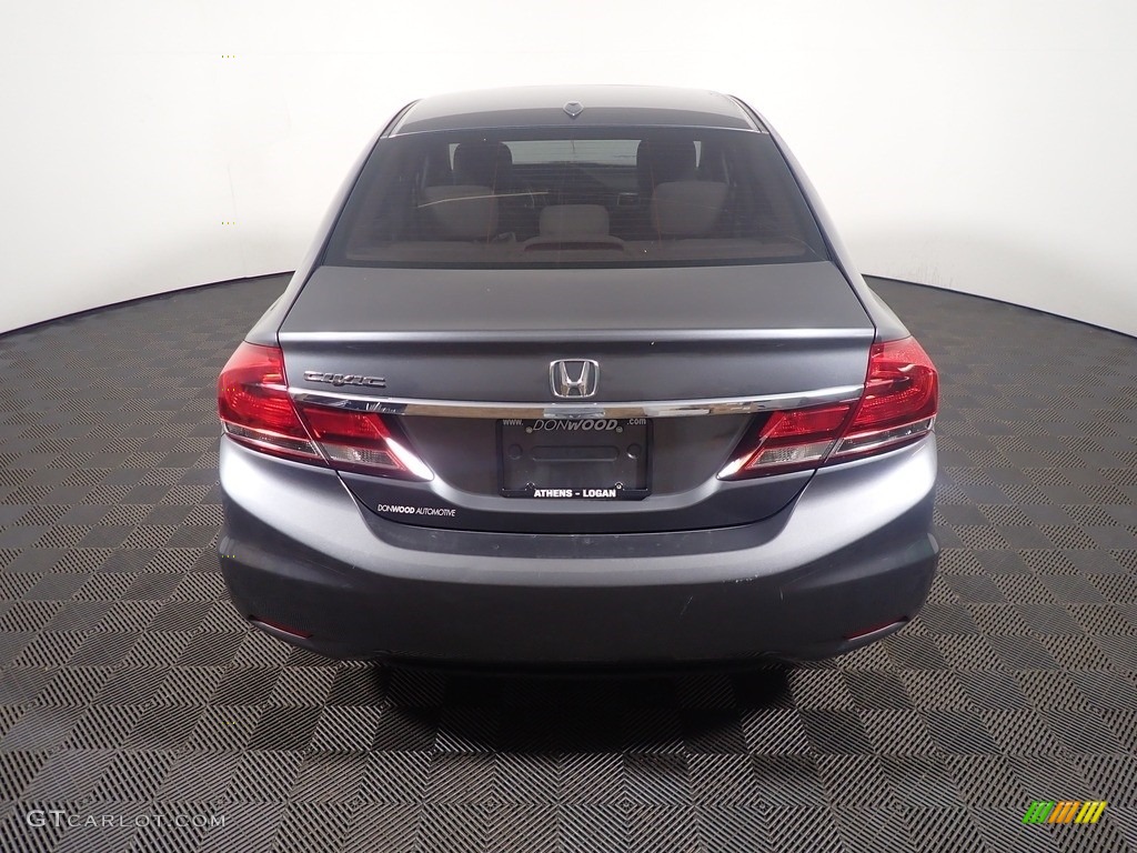 2013 Civic EX Sedan - Urban Titanium Metallic / Gray photo #15