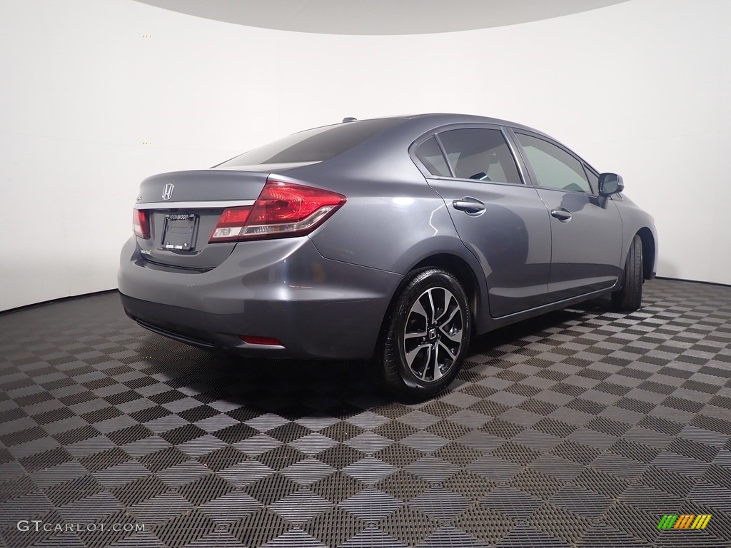 2013 Civic EX Sedan - Urban Titanium Metallic / Gray photo #18
