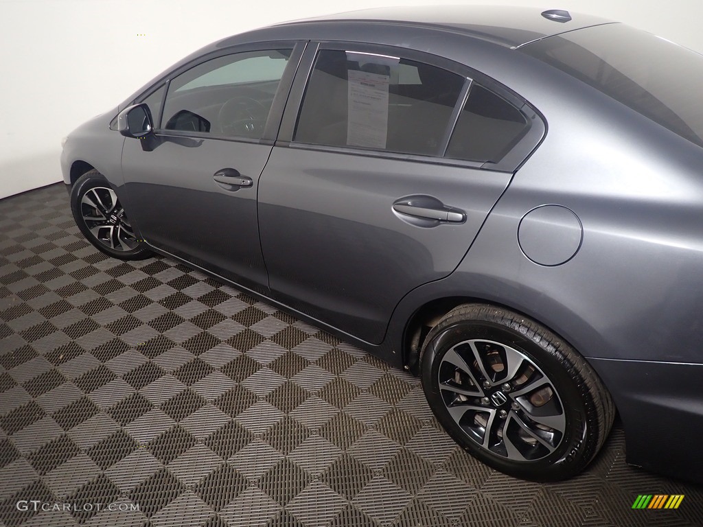2013 Civic EX Sedan - Urban Titanium Metallic / Gray photo #20