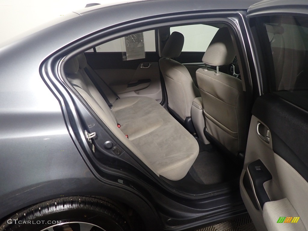 2013 Civic EX Sedan - Urban Titanium Metallic / Gray photo #39