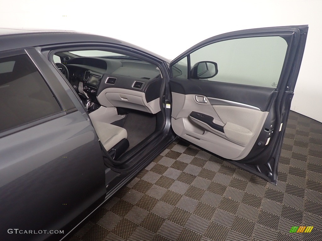 2013 Civic EX Sedan - Urban Titanium Metallic / Gray photo #40