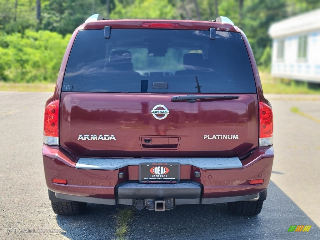 2010 Armada Platinum 4WD - Tuscan Sun Red Pearl / Charcoal photo #4