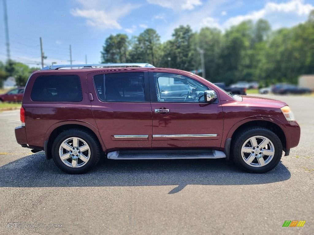 2010 Armada Platinum 4WD - Tuscan Sun Red Pearl / Charcoal photo #6