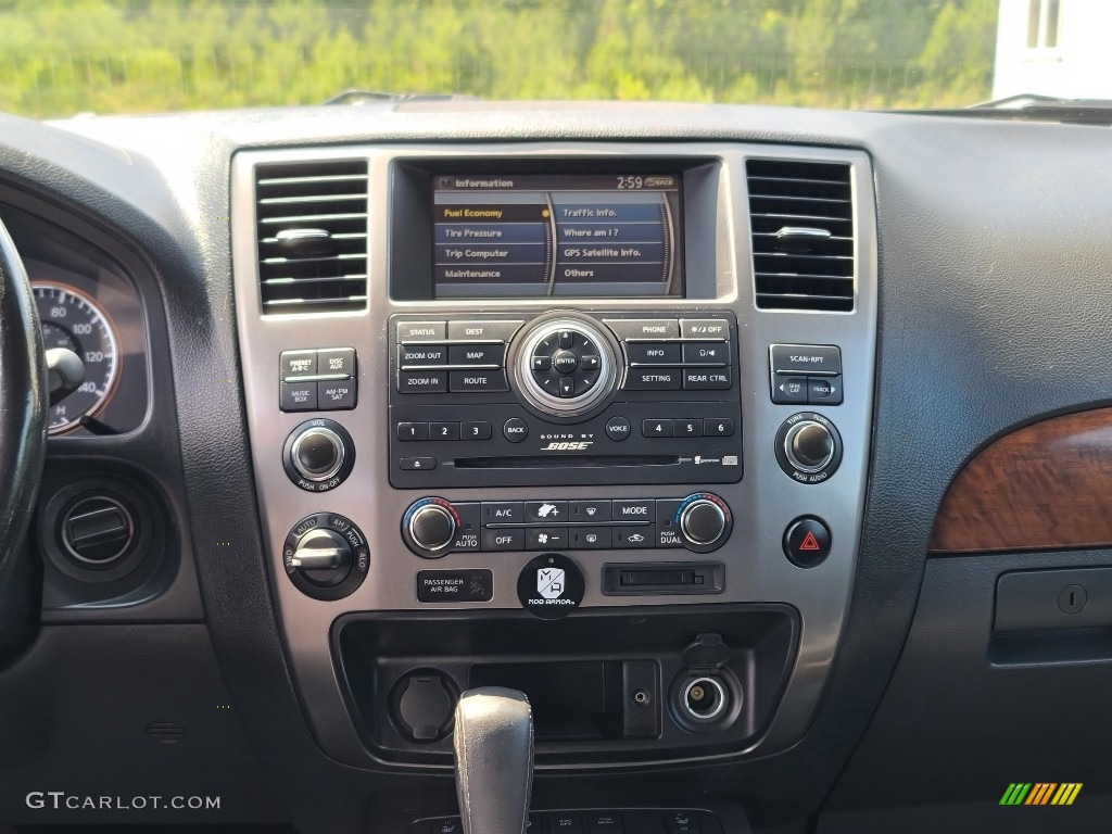 2010 Armada Platinum 4WD - Tuscan Sun Red Pearl / Charcoal photo #25