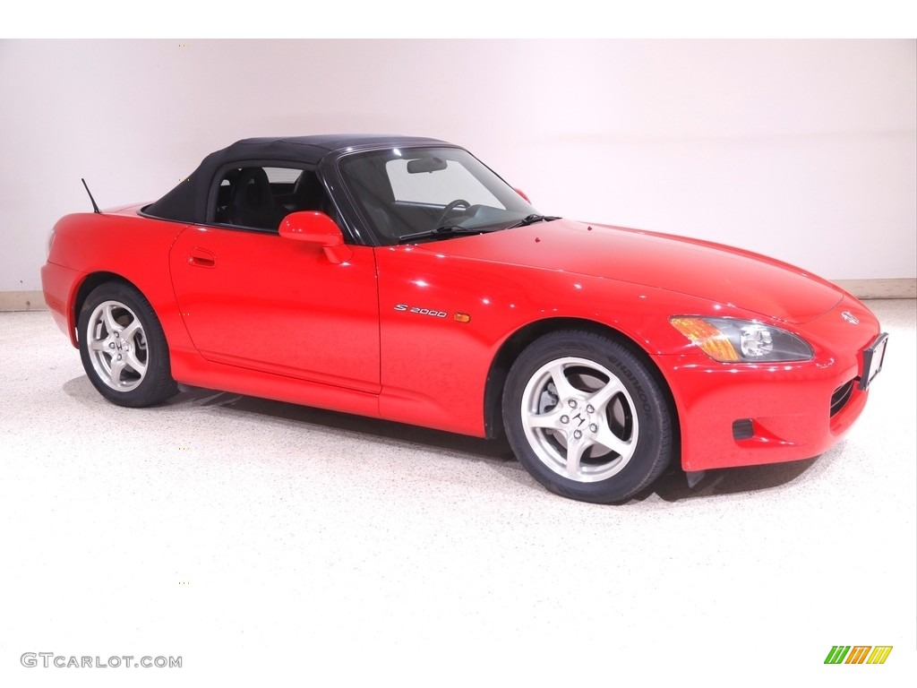 2002 S2000 Roadster - New Formula Red / Black photo #2