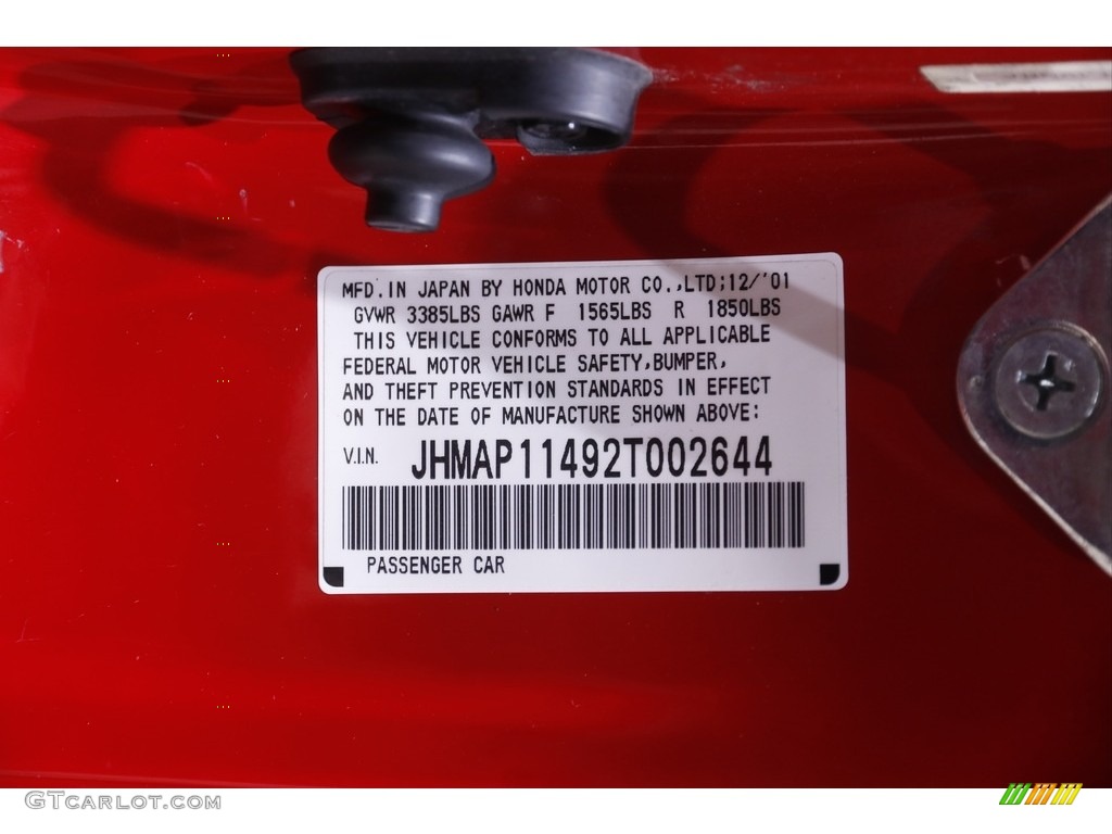 2002 S2000 Roadster - New Formula Red / Black photo #24