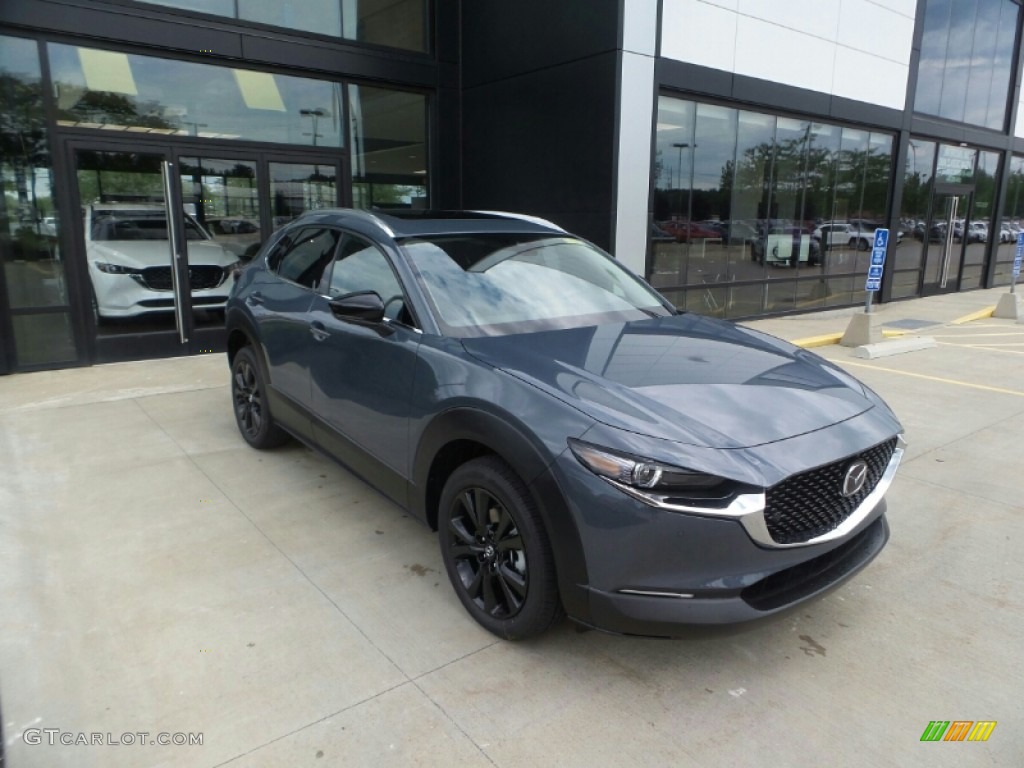 2022 CX-30 Turbo Premium Plus AWD - Polymetal Gray Metallic / Black photo #1