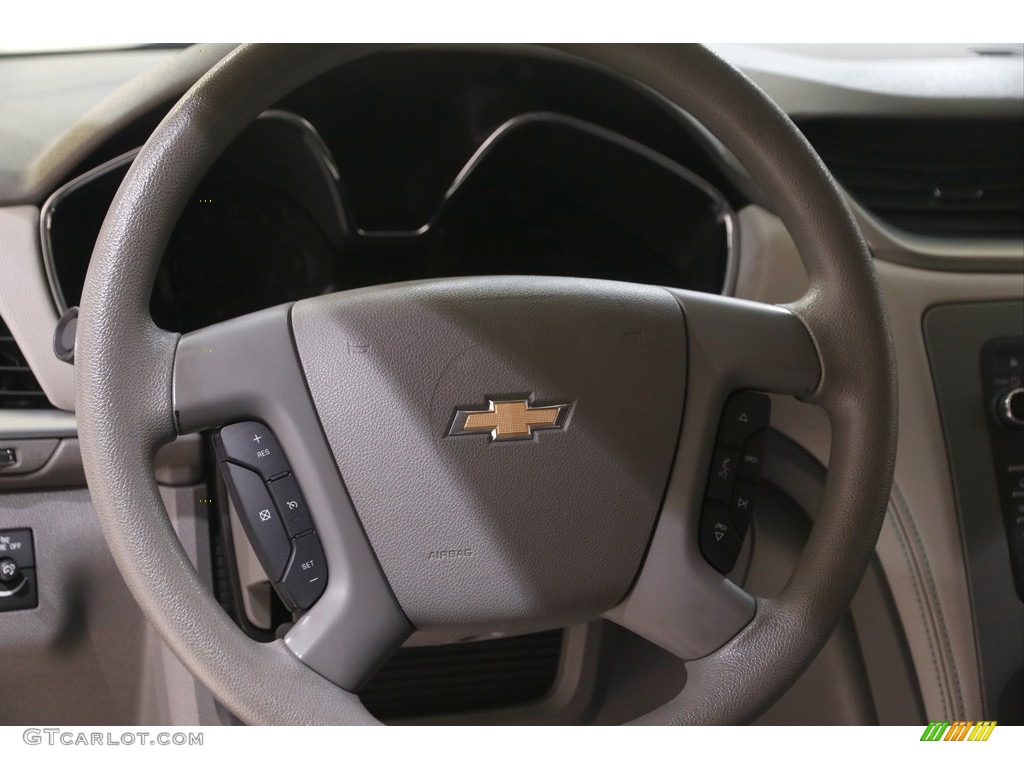 2013 Chevrolet Traverse LS Dark Titanium/Light Titanium Steering Wheel Photo #144546749