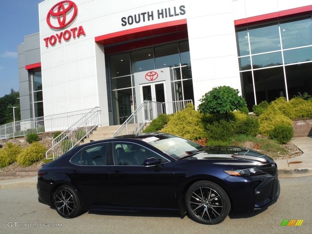 2022 Camry SE AWD - Blueprint / Black photo #2