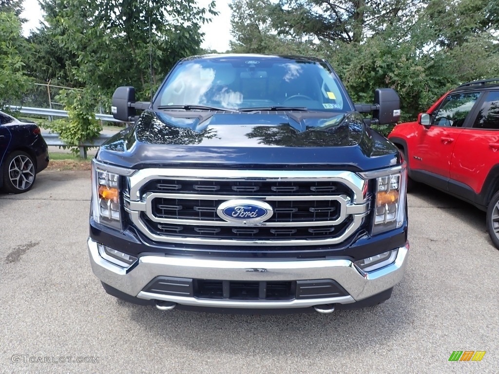 2021 F150 XLT SuperCrew 4x4 - Antimatter Blue / Medium Dark Slate photo #2