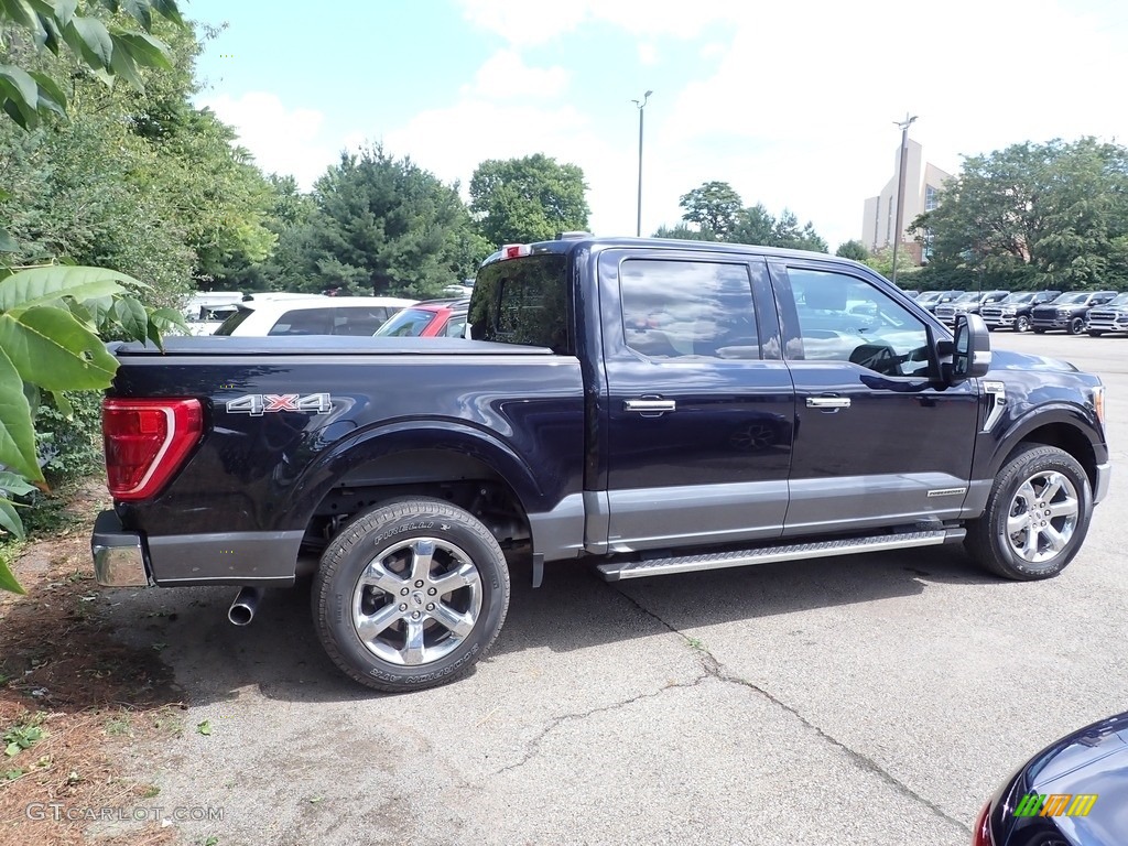 2021 F150 XLT SuperCrew 4x4 - Antimatter Blue / Medium Dark Slate photo #4