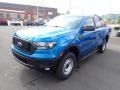 2022 Velocity Blue Metallic Ford Ranger XL SuperCab 4x4  photo #4