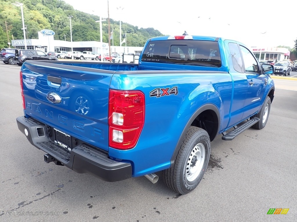 2022 Ranger XL SuperCab 4x4 - Velocity Blue Metallic / Ebony photo #9