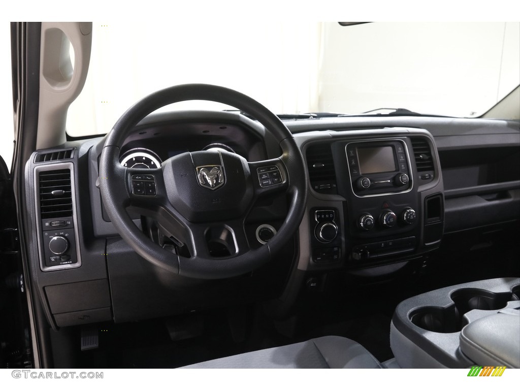 2018 1500 Tradesman Crew Cab 4x4 - Brilliant Black Crystal Pearl / Black/Diesel Gray photo #6