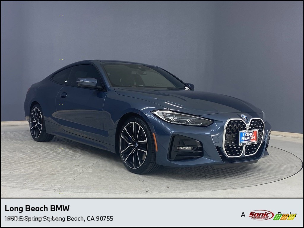 2021 4 Series 430i Coupe - Arctic Race Blue Metallic / Black photo #1