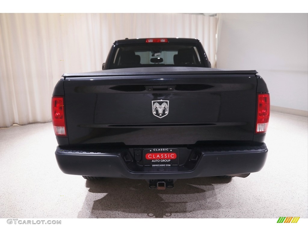 2018 1500 Tradesman Crew Cab 4x4 - Brilliant Black Crystal Pearl / Black/Diesel Gray photo #20