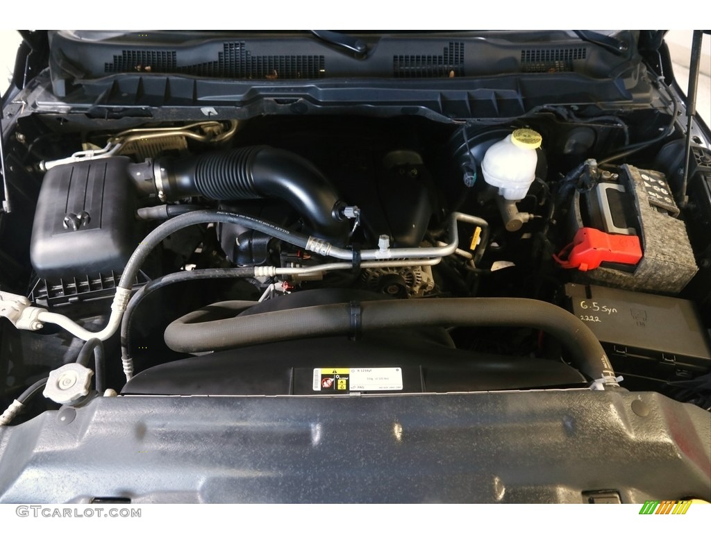 2018 1500 Tradesman Crew Cab 4x4 - Brilliant Black Crystal Pearl / Black/Diesel Gray photo #21